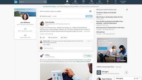 LinkedIn rediseñó su sitio web de escritorio y ahora se parece a Facebook