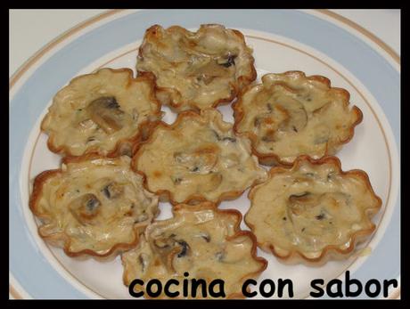 Tartaletas de champiñones