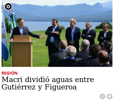 Macri dividió aguas entre Gutiérrez y Figueroa
