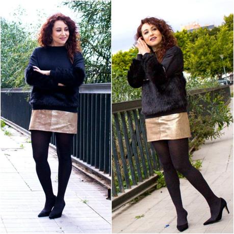 Melange-Boutique blog de moda, fashion blog melange_boutique_fashion_blog_de_moda_sudadera_boho_pelo_chic_outfit_falda_metalica_shein_mango_kaidandizo_antonioborjafotografos_11