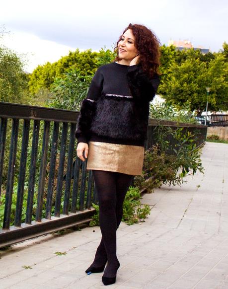 Melange-Boutique blog de moda, fashion blog melange_boutique_fashion_blog_de_moda_sudadera_boho_pelo_chic_outfit_falda_metalica_shein_mango_kaidandizo_antonioborjafotografos_11