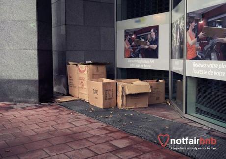 #notfairbnb, una plataforma para alquilar las “casas” de las personas sin hogar #notfairbnb, una plataforma para alquilar las “casas” de las personas sin hogar