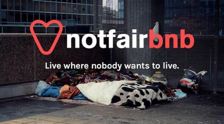 #notfairbnb, una plataforma para alquilar las “casas” de las personas sin hogar #notfairbnb, una plataforma para alquilar las “casas” de las personas sin hogar