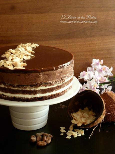 Tarta Cacao y Coco