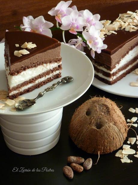 Tarta Cacao y Coco