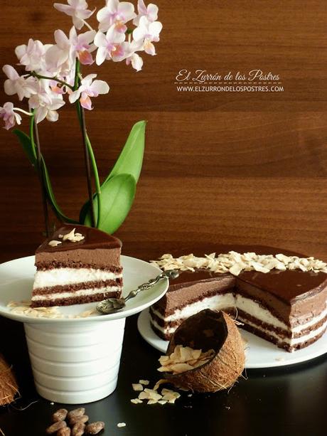 Tarta Cacao y Coco