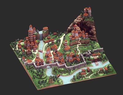 Las extraordinarias ilustraciones con vóxels de Sir Carma Las extraordinarias ilustraciones con vóxels de Sir Carma