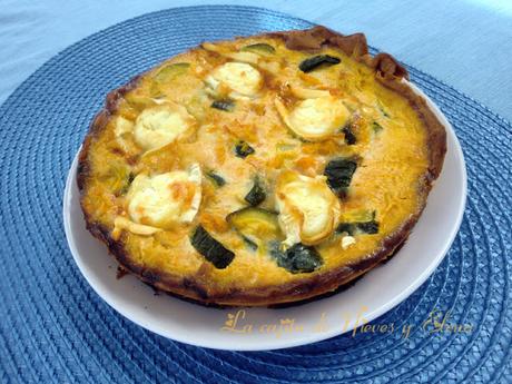 Quiche de calabaza y queso de cabra