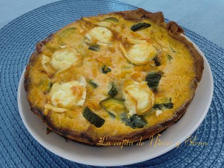 Quiche de calabaza y queso de cabra