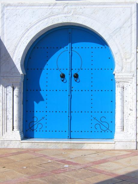 Puerta, Azul, Hermosa