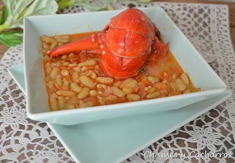 Alubias Verdinas con Bogavante Alubias Verdinas con Bogavante