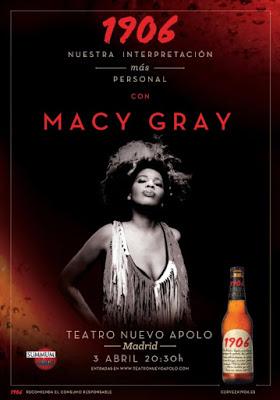 Macy Gray actuará el 3 de abril en el Teatro Nuevo Apolo de Madrid