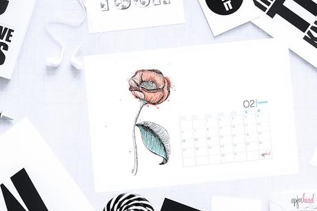 Freebie: Calendario de Febrero Freebie: Calendario de Febrero