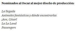 Nominaciones a los Oscars 2107. La la land, record de nominaciones