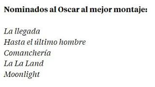 Nominaciones a los Oscars 2107. La la land, record de nominaciones