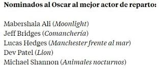 Nominaciones a los Oscars 2107. La la land, record de nominaciones