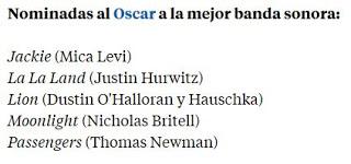 Nominaciones a los Oscars 2107. La la land, record de nominaciones