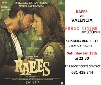 Raees, cine bollywood en España