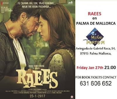 Raees, cine bollywood en España