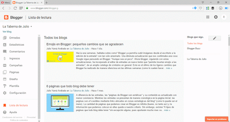 Nuevo look para blogger: llegó el panel de control simplificado