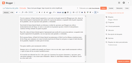 Nuevo look para blogger: llegó el panel de control simplificado