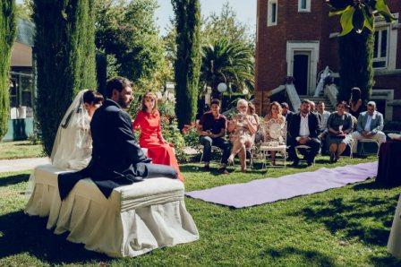 Boda de Sonia y David en Aranjuez Bossanova - Sonia + David - Palacio de Silvela (0365)