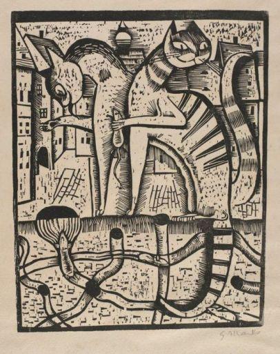 Los gatos de Gerhard Marcks Los gatos de Gerhard Marcks