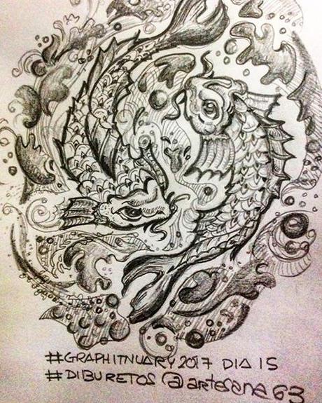 #graphitnuary2017 #DibuRetosDía 15 Por el placer de dibujar lápiz y papel #graphitnuary2017 #DibuRetosDía 15 Por el placer de dibujar lápiz y papel