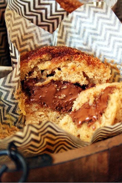 Nutella-Stuffed Cinamon Sugar Muffins Nutella-Stuffed Cinamon Sugar Muffins