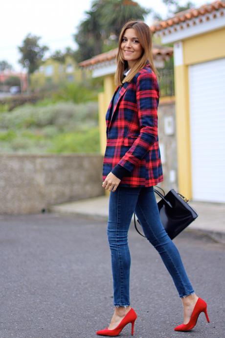 Plaid Blazer