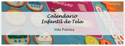 Calendario Infantil de Tela- Vida Práctica