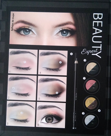 Sorteo de Navidad ganado maquillaje ejemplo