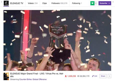 La ELEAGUE Major de Counter Strike llega al millón de espectadores simultáneos, y gana Astralis La ELEAGUE Major de Counter Strike llega al millón de espectadores simultáneos, y gana Astralis