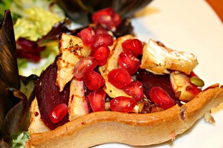 COCA DE HOJALDRE CON REMOLACHA Y MANZANA COCA DE HOJALDRE CON REMOLACHA Y MANZANA