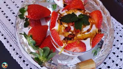 Postres con fresas Postres con fresas