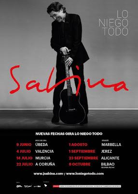 Joaquín Sabina suma nuevas ciudades a su gira española