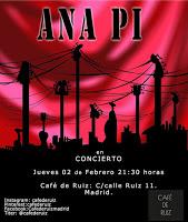 Concierto de Ana Pi en Café de Ruiz