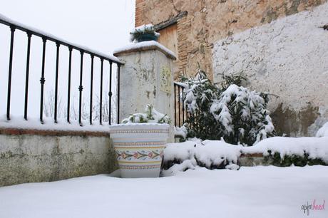 Paseo por el pueblo nevado