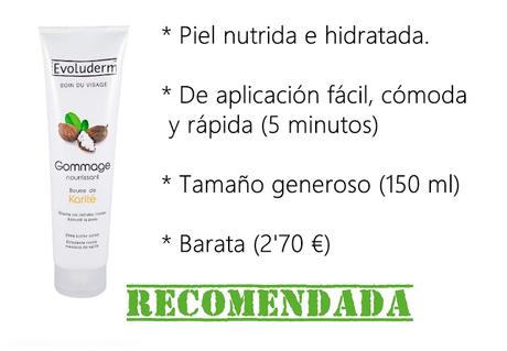 EVOLUDERM, mascarilla nutritiva de manteca de karité.