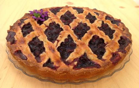 Crostata di mirtilli - tarta de arándanos