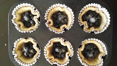 Crostata di Mirtilli - Mini pies de arándanos Crostata di Mirtilli - Mini pies de arándanos