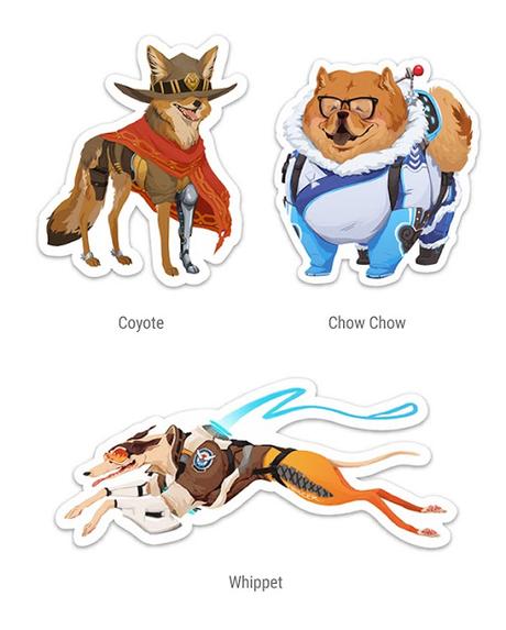 Transforman personajes de Overwatch en perros Transforman personajes de Overwatch en perros