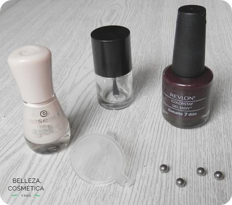 Aclarar esmaltes de uñas demasiado oscuro Mezclar esmalte uñas claro oscuro