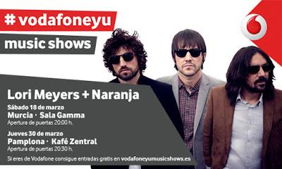Lori Meyers, gratis en Murcia y Pamplona con Vodafone Yu Music Shows Lori Meyers, gratis en Murcia y Pamplona con Vodafone Yu Music Shows