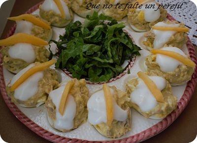 Atún Rojo en Aceite y Huevos Rellenos de Atún y Pérsimon huevos_rellenos