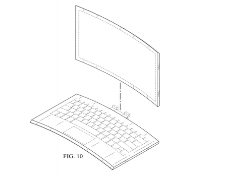 Intel patenta diseño de laptop con pantalla curva desmontable