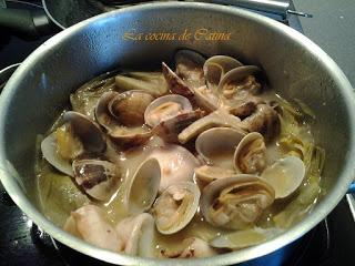 Alcachofas con almejas y chipirones Alcachofas con almejas y chipirones