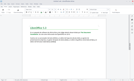 Cómo instalar LibreOffice 5.3 en Ubuntu en un solo comando de terminal