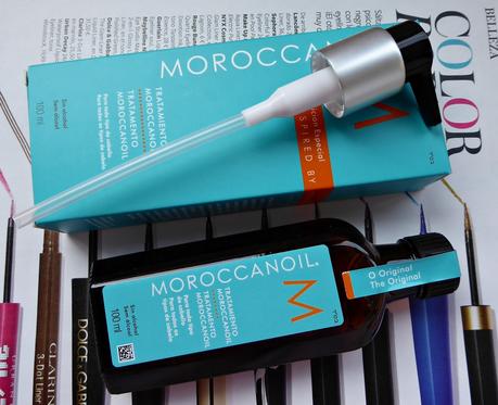 Champú reparador, mascarilla hidrante intensa y tratamiento (aceite) de Moroccanoil