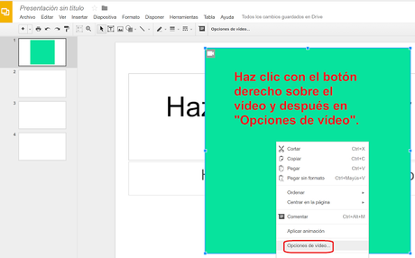 Nuevo: Insertar vídeos de Google Drive en Presentaciones de Google